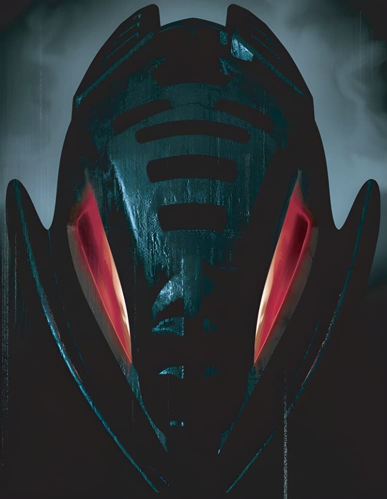 Kanohi Kraahkan With Glowing Eyes