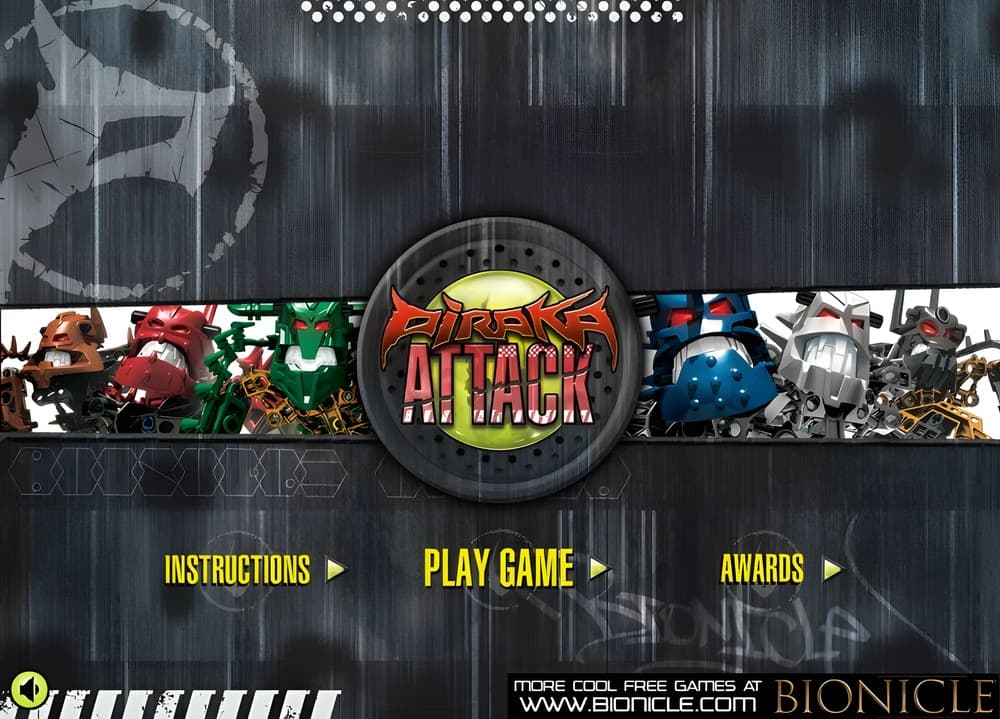 Piraka Attack Main Screen