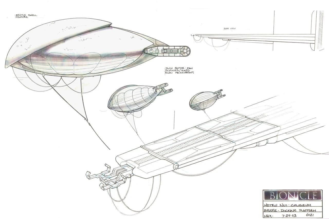 Lomn Concept Art Airship Docking Platform